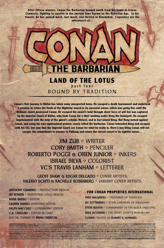 CONAN THE BARBARIAN #22