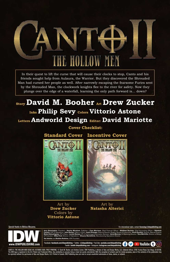 Canto II: The Hollow Men #3 of 5