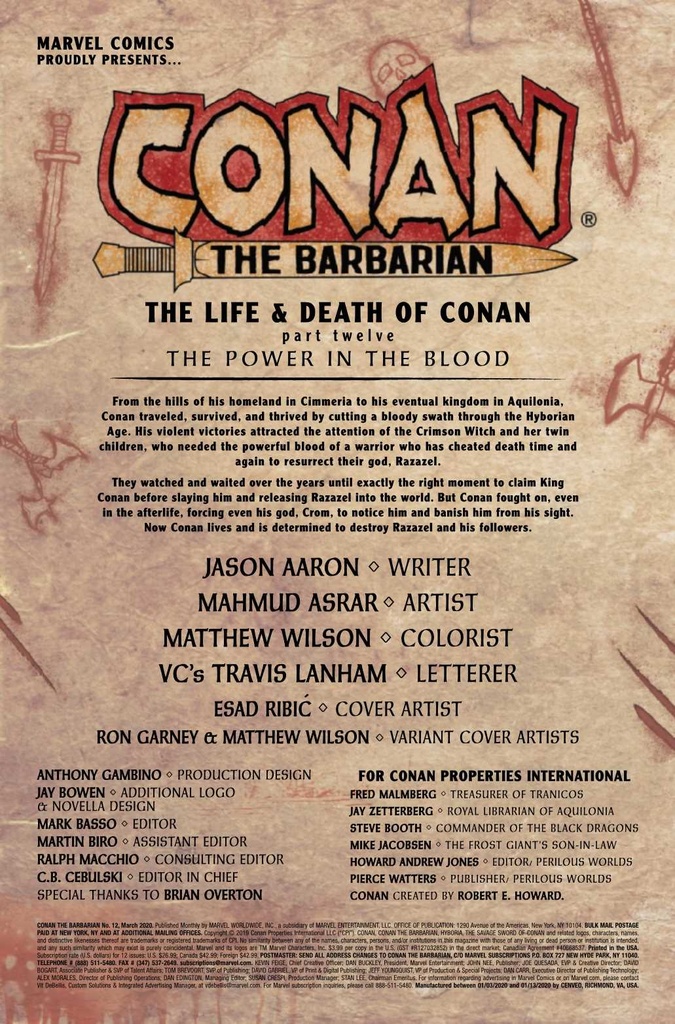 Conan The Barbarian #12