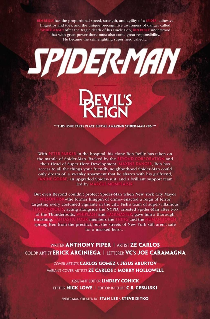 DEVILS REIGN SPIDER-MAN #1 (OF 3)