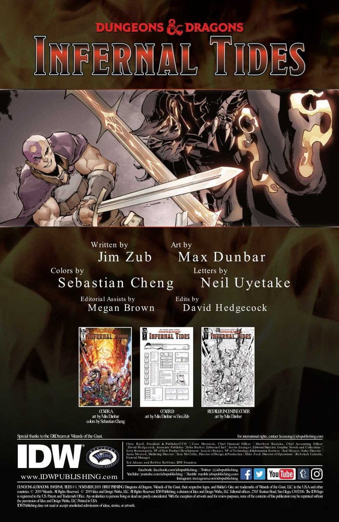 Dungeons & Dragons: Infernal Tides #1 (Cover A Dunbar)