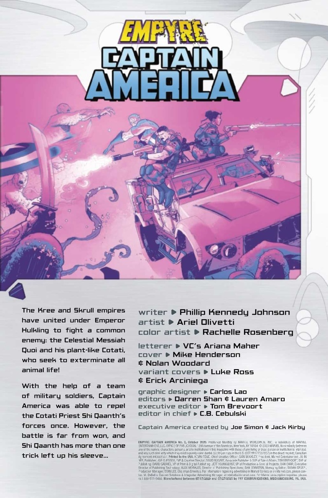 Empyre: Captain America #2 of 3 (Luke Ross Variant)