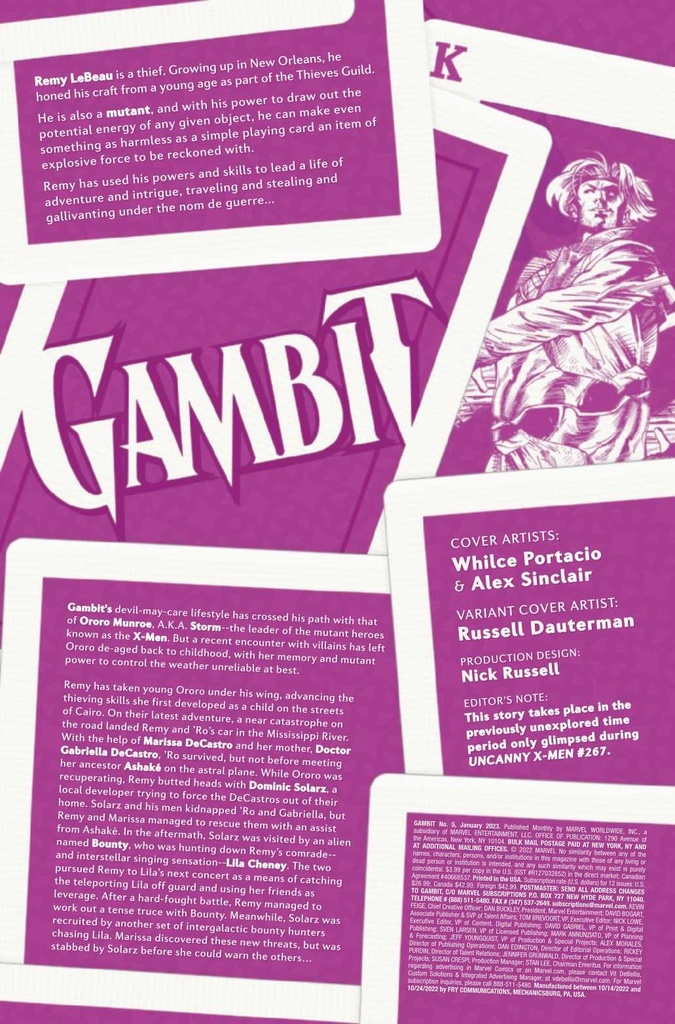 GAMBIT #5 (OF 5)