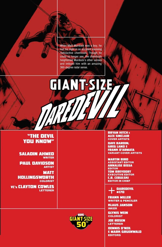 GIANT-SIZE DAREDEVIL #1