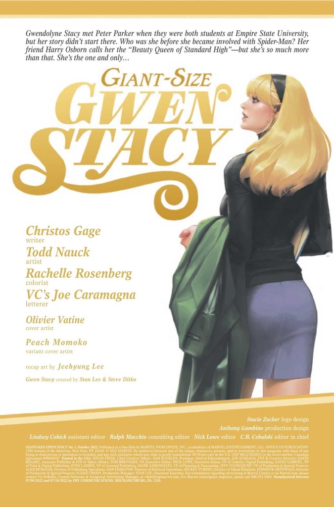 GIANT-SIZE GWEN STACY #1