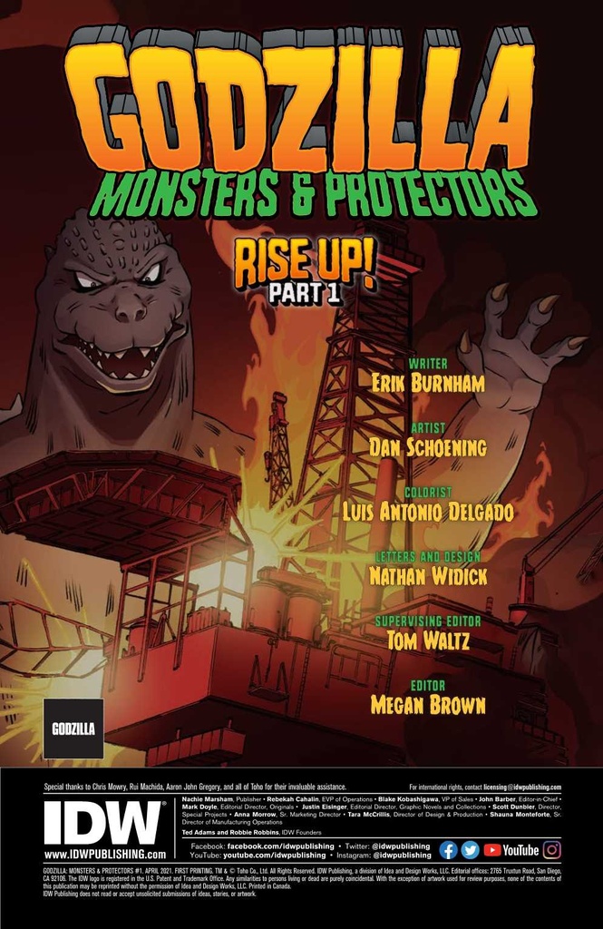 GODZILLA MONSTERS & PROTECTORS #1 10 COPY VIC HOLL