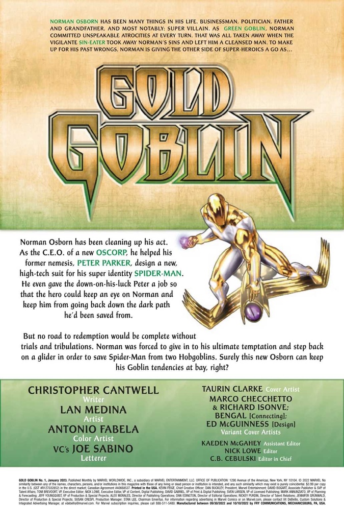 GOLD GOBLIN #1 (OF 5)