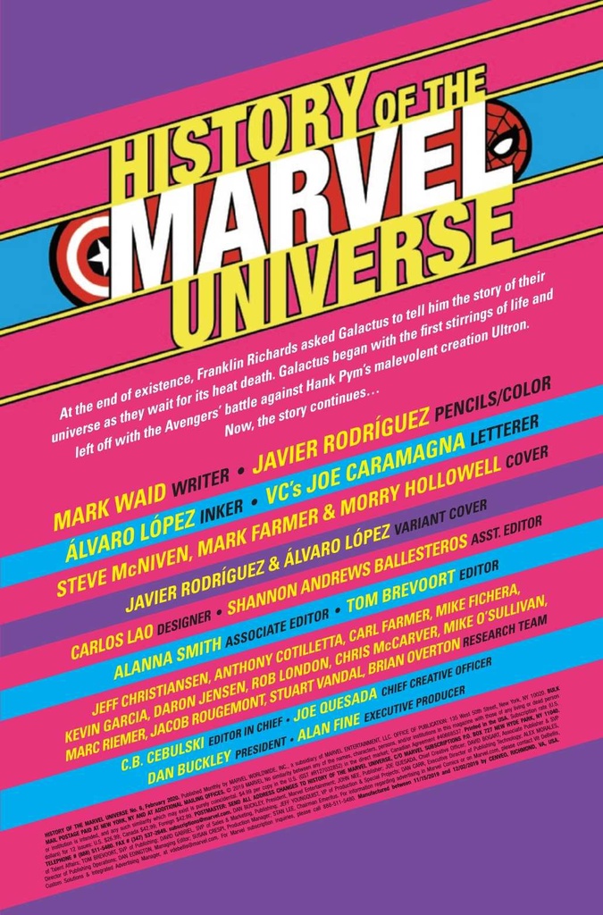 History of Marvel Universe #6 of 6