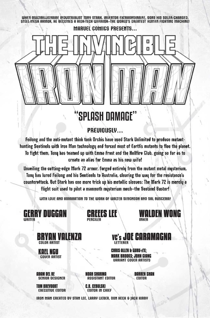 INVINCIBLE IRON MAN #16 TBD ARTIST VAR