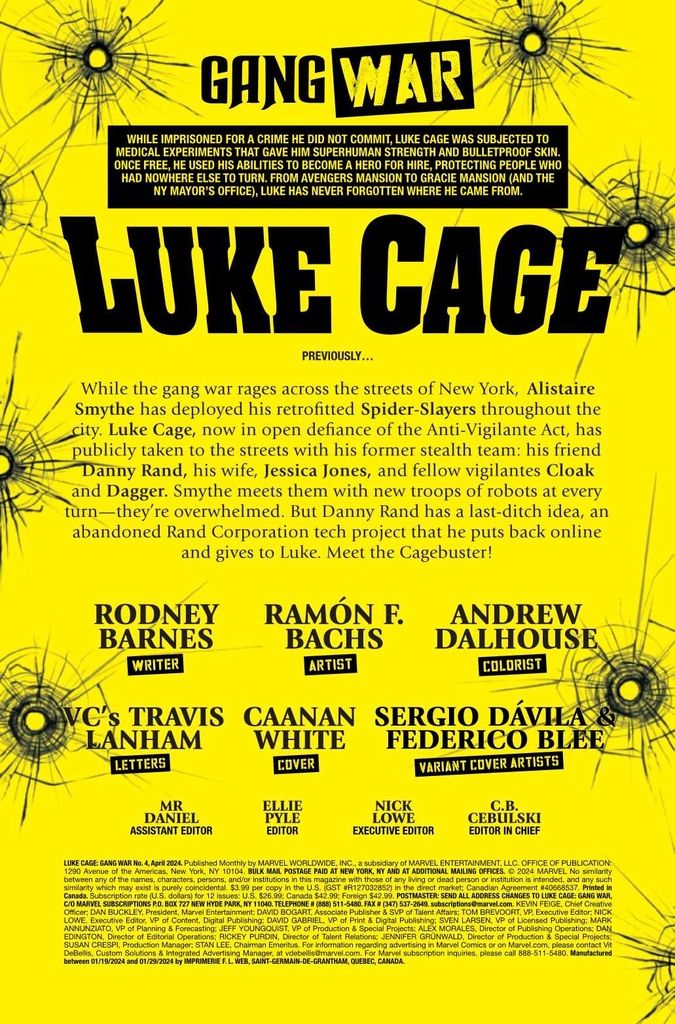 LUKE CAGE GANG WAR #4