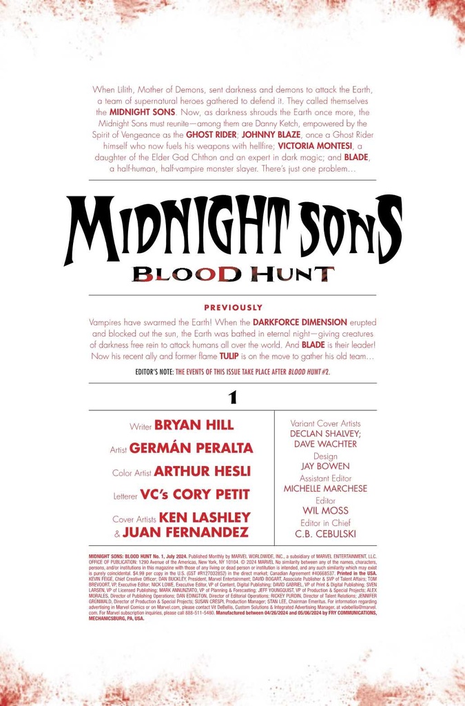 MIDNIGHT SONS BLOOD HUNT #1