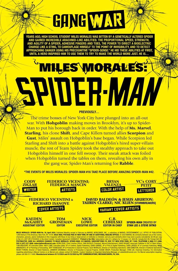 MILES MORALES SPIDER-MAN #16 CLARKE BLACK HISTORY MONTH VAR