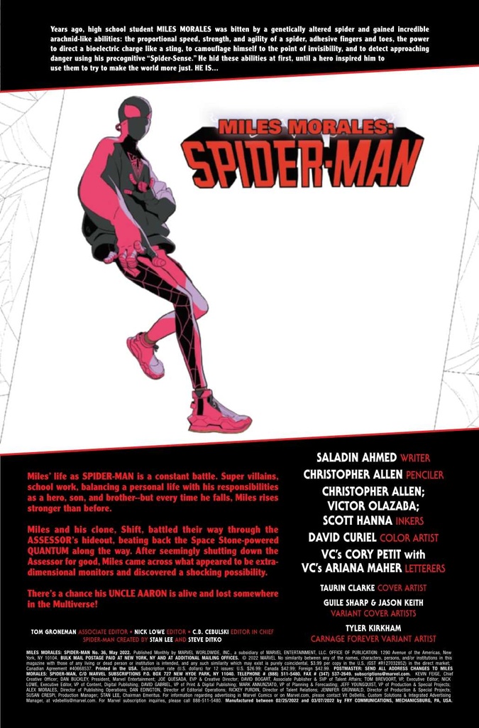 MILES MORALES SPIDER-MAN #36