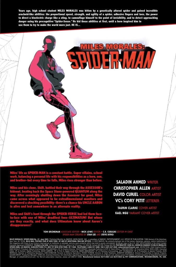 MILES MORALES SPIDER-MAN #37