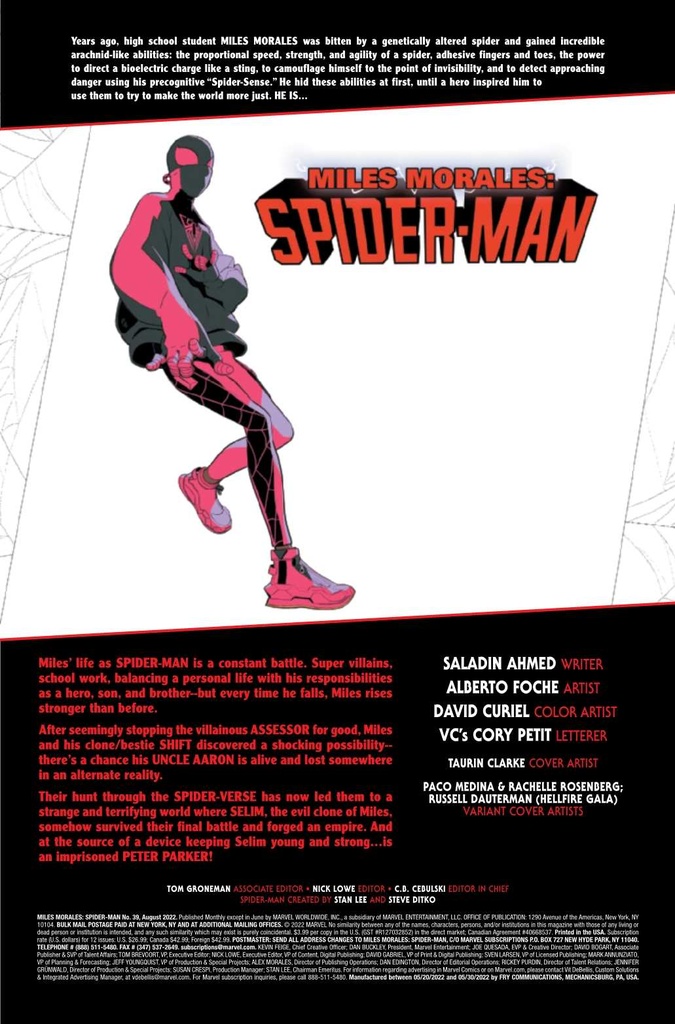 MILES MORALES SPIDER-MAN #39