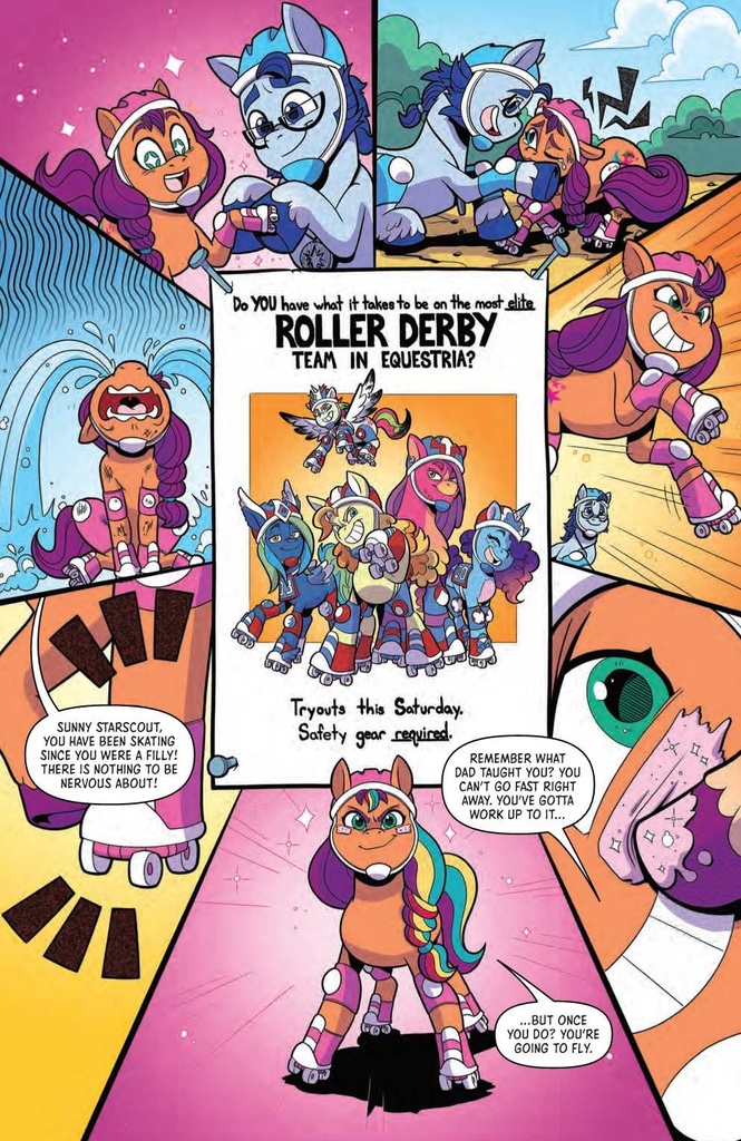 MLP KENBUCKY ROLLER DERBY #1 CVR B MEBBERSON