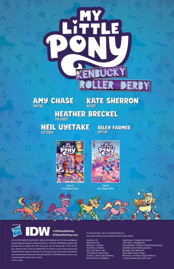 MLP KENBUCKY ROLLER DERBY #3 CVR A GARCIA