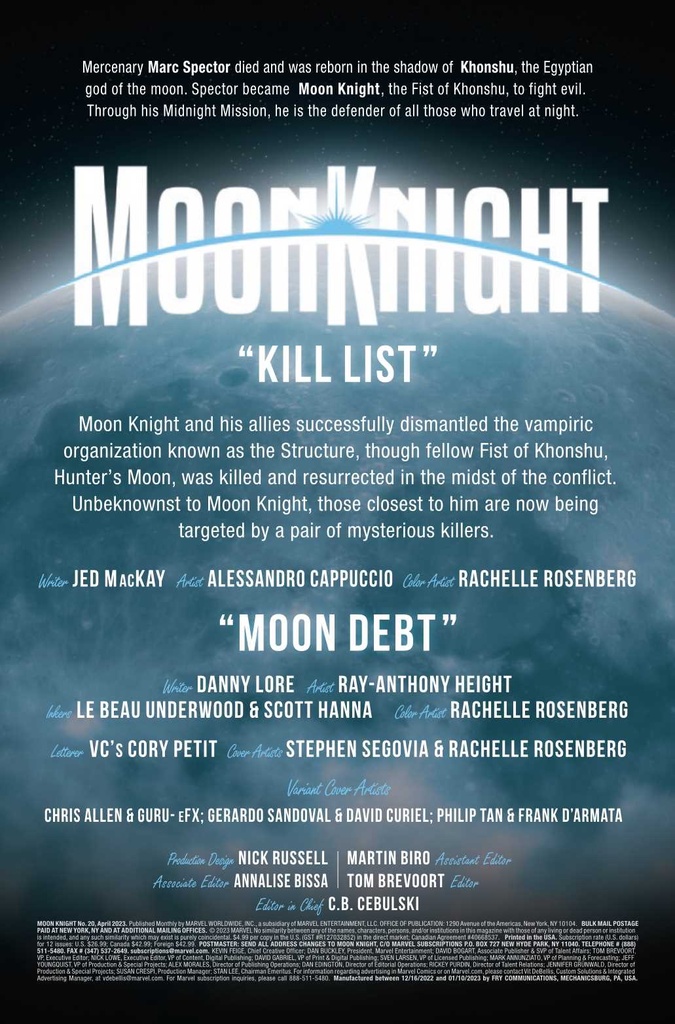 MOON KNIGHT #20