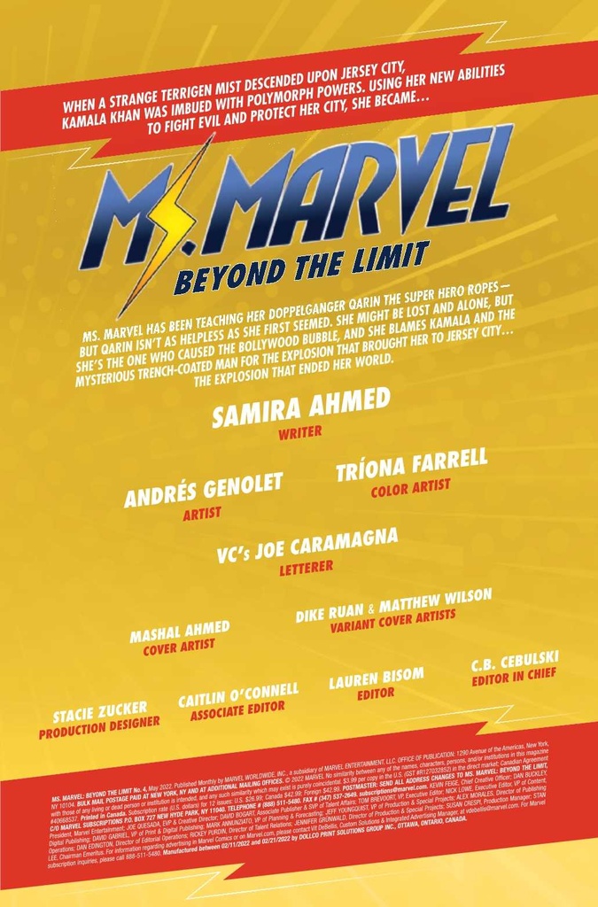 MS MARVEL BEYOND LIMIT #4 (OF 5)