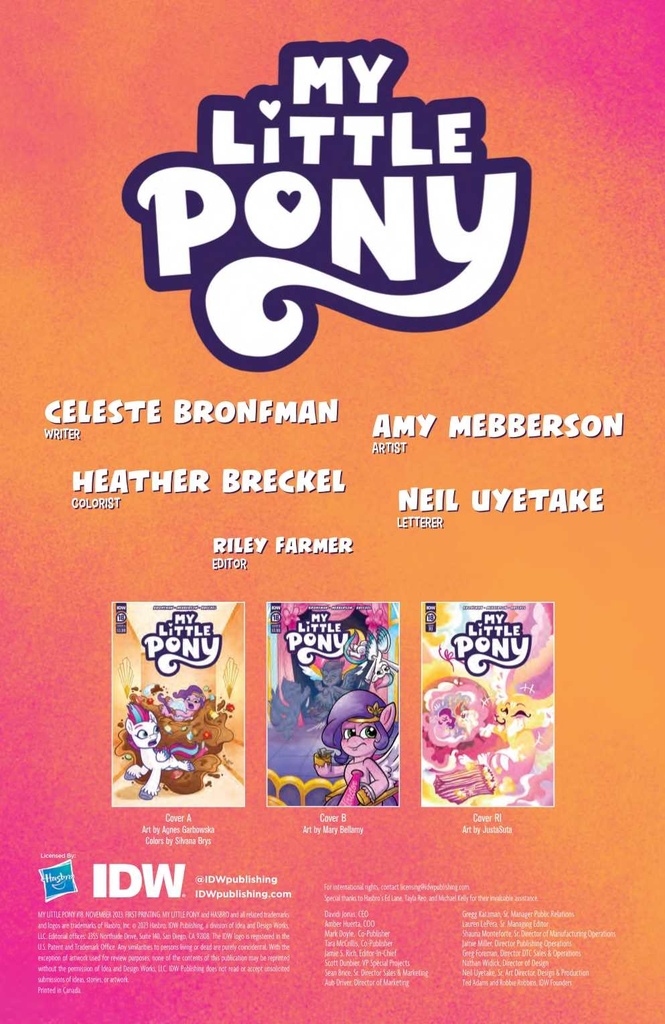 MY LITTLE PONY #18 CVR B BELLAMY