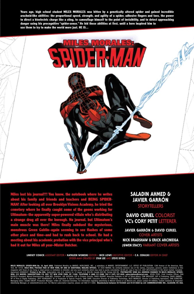 Miles Morales: Spider-Man #15