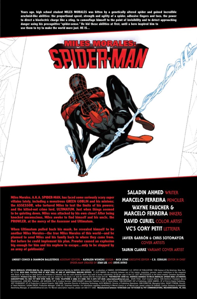 Miles Morales: Spider-Man #20 (Clarke Variant)