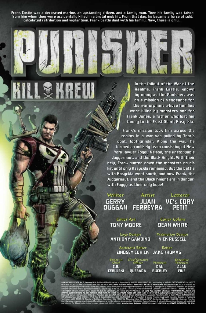 Punisher: Kill Krew #5 of 5