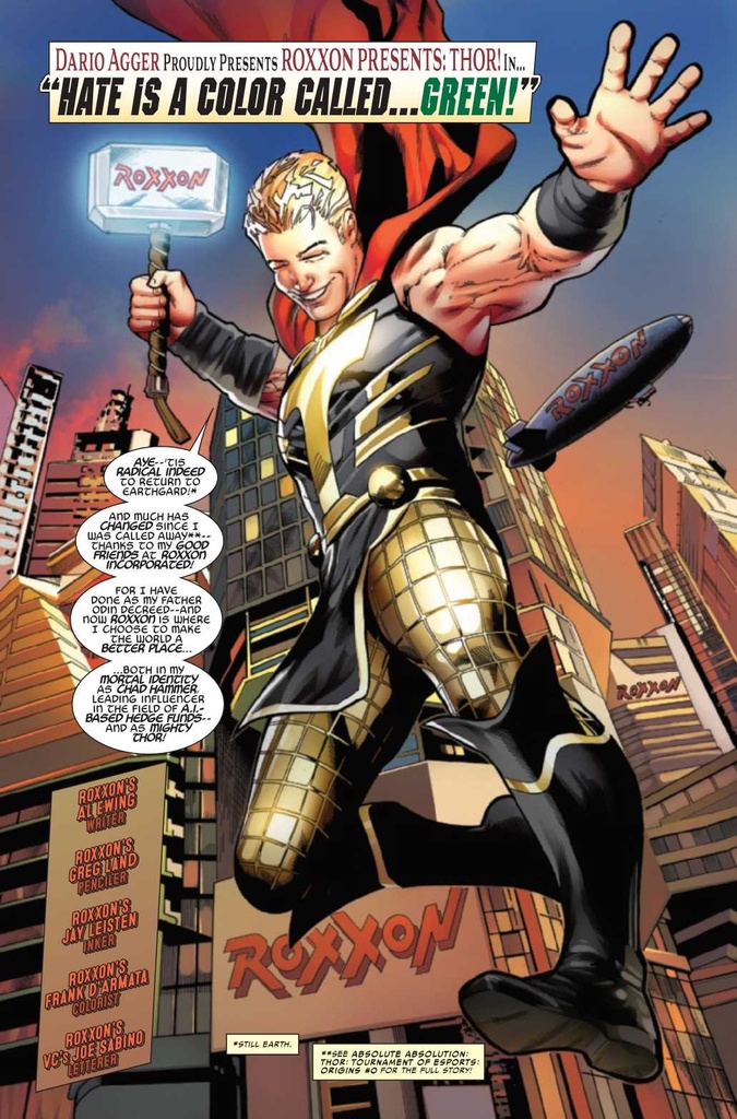 ROXXON PRESENTS THOR #1 NICK BRADSHAW CONNECTING VAR