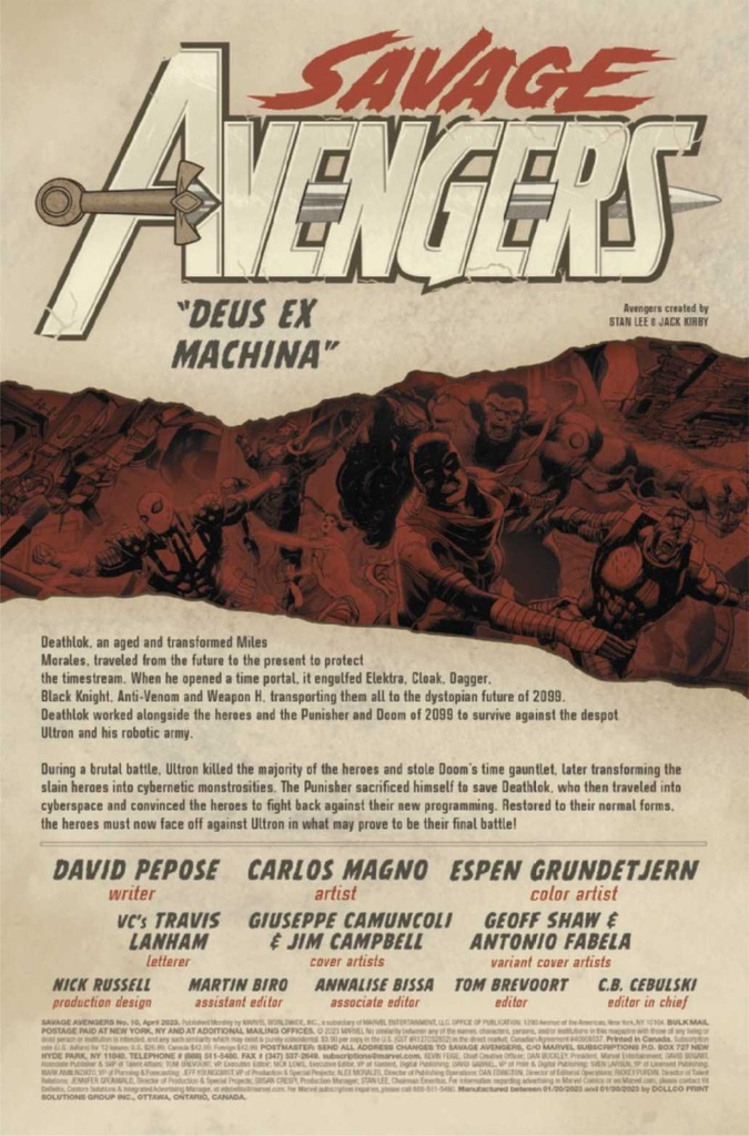 SAVAGE AVENGERS #10