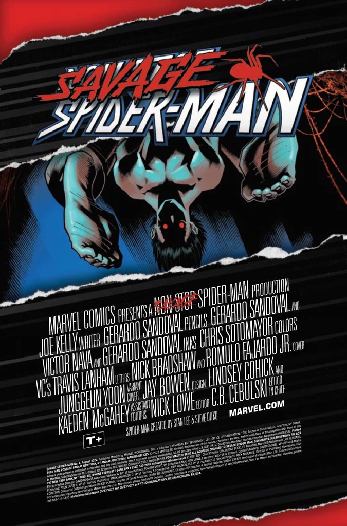 SAVAGE SPIDER-MAN #4 (OF 5) YOON VAR