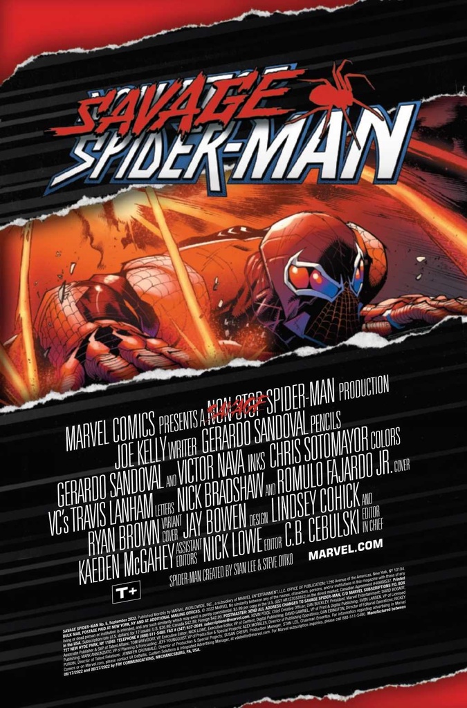 SAVAGE SPIDER-MAN #5 (OF 5)