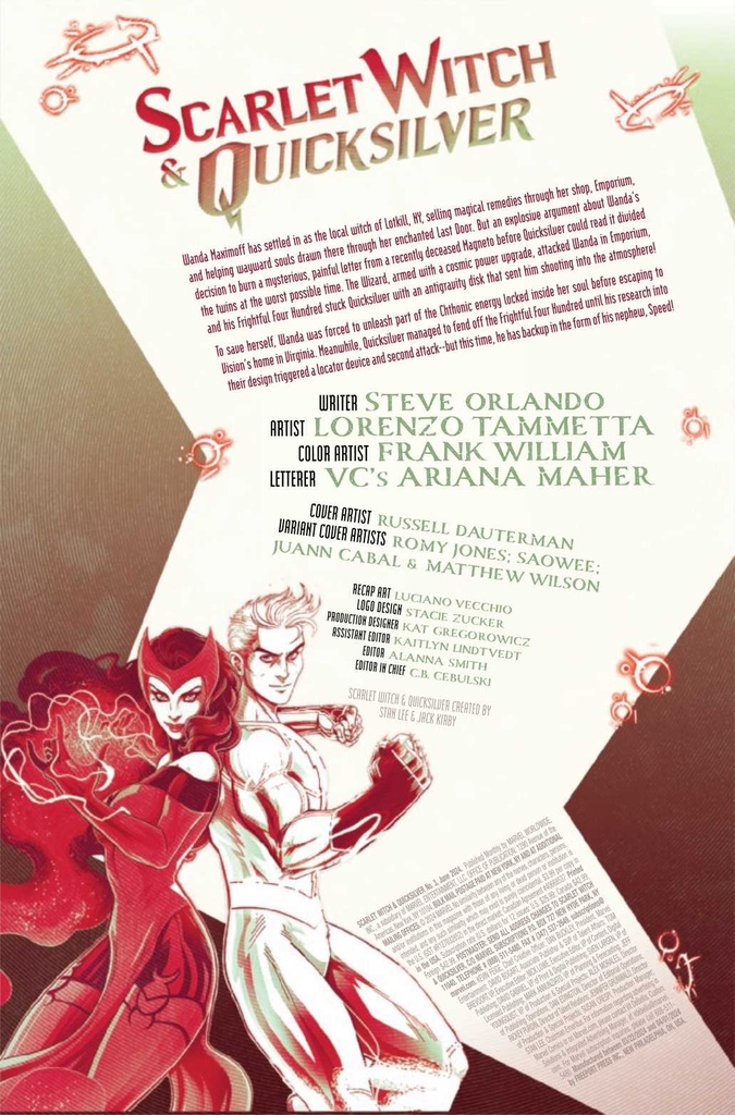 SCARLET WITCH AND QUICKSILVER #3 JONES MARVEL PRESENT VAR