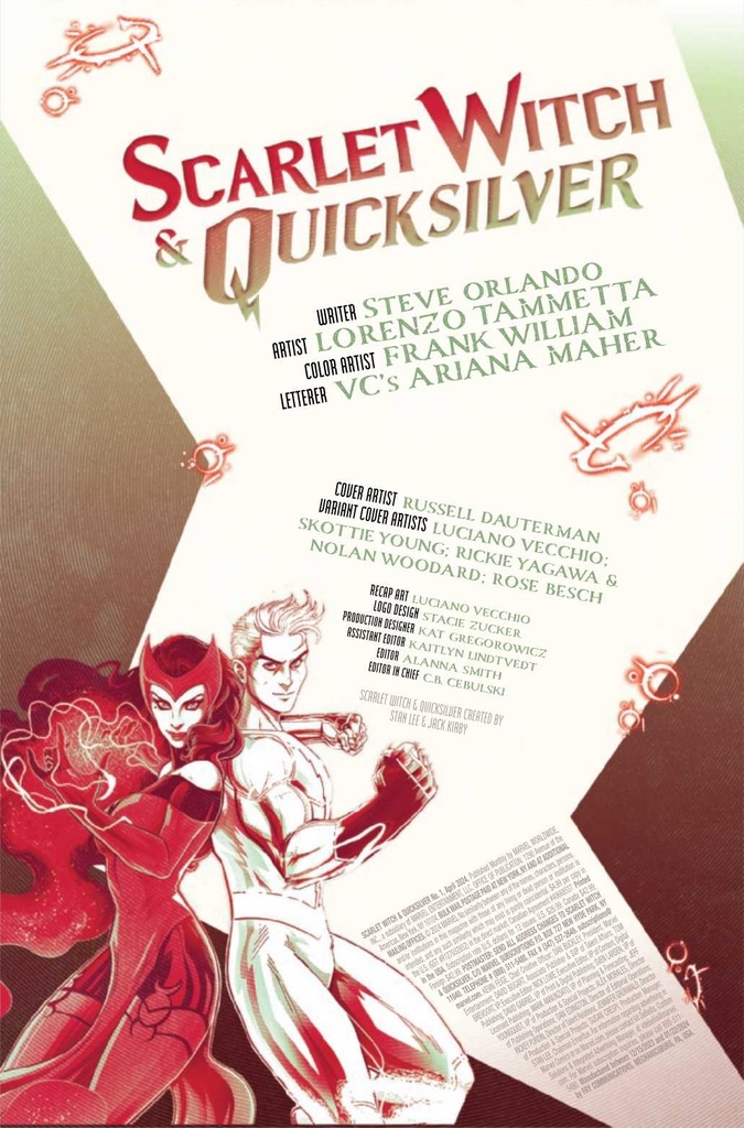 SCARLET WITCH QUICKSILVER #1 INSIGNIA VAR