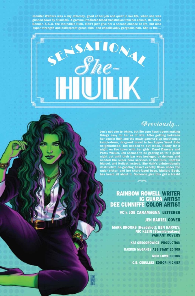 SENSATIONAL SHE-HULK #6 BEN HARVEY VAR