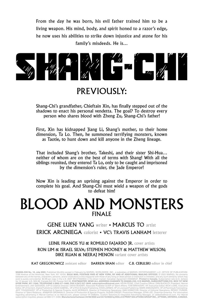 SHANG-CHI #12