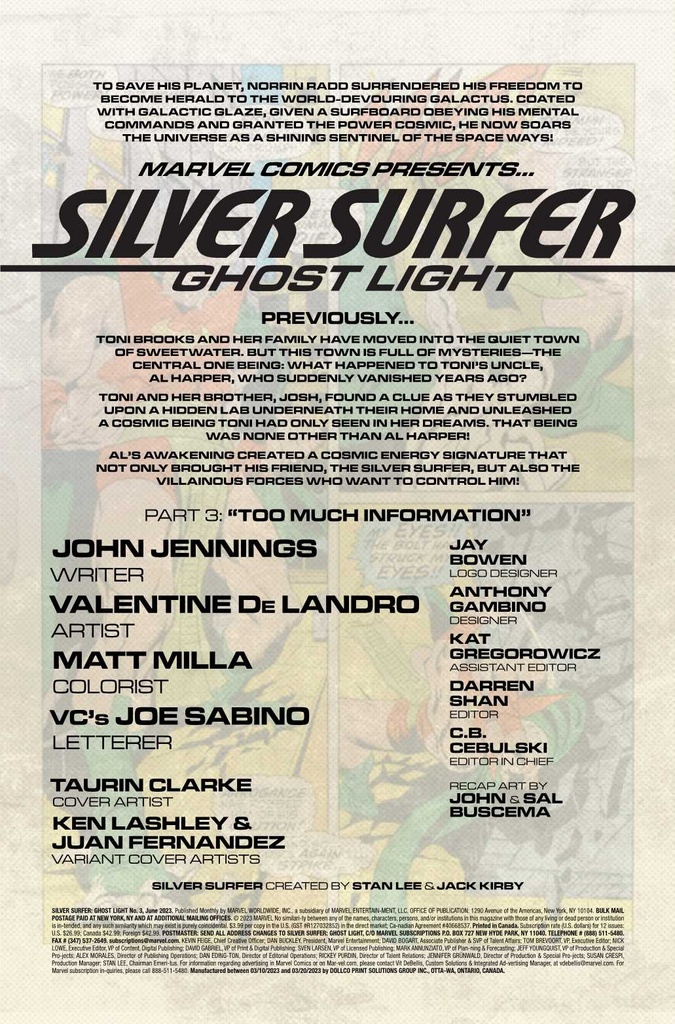 SILVER SURFER GHOST LIGHT #3