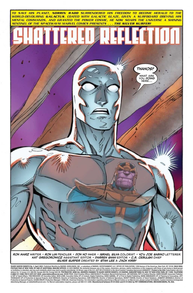 SILVER SURFER REBIRTH #2 (OF 5)