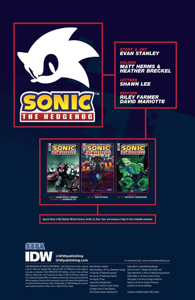 SONIC THE HEDGEHOG #49 CVR B GIGI DUTREIX (C: 1-0-