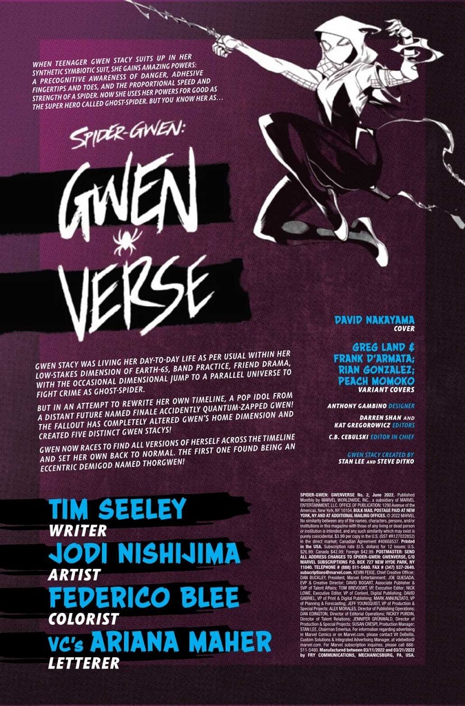 SPIDER-GWEN GWENVERSE #2 (OF 5) GONZALEZ VAR