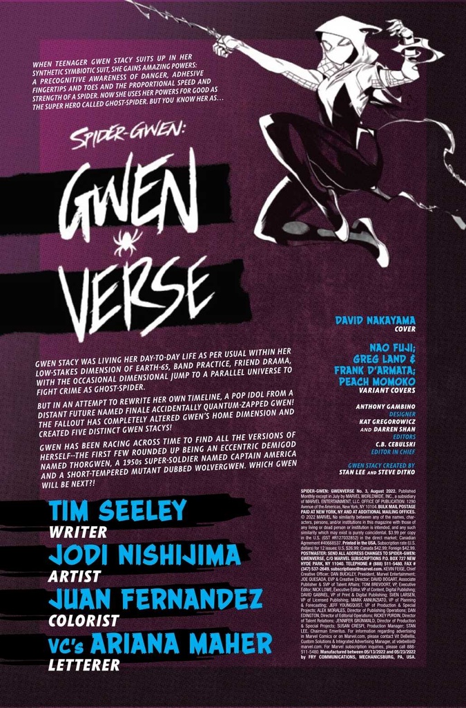 SPIDER-GWEN GWENVERSE #3 (OF 5)