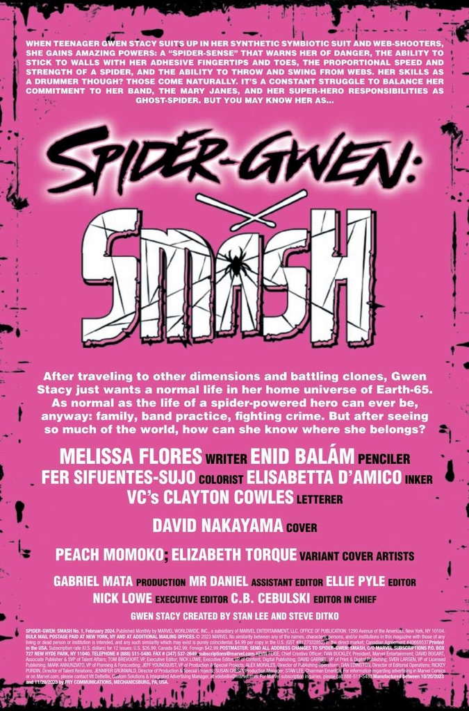 SPIDER-GWEN SMASH #1