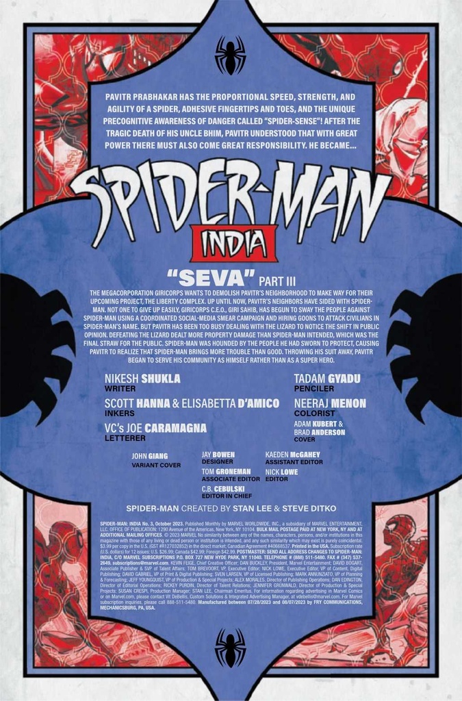 SPIDER-MAN INDIA #3 (OF 5)