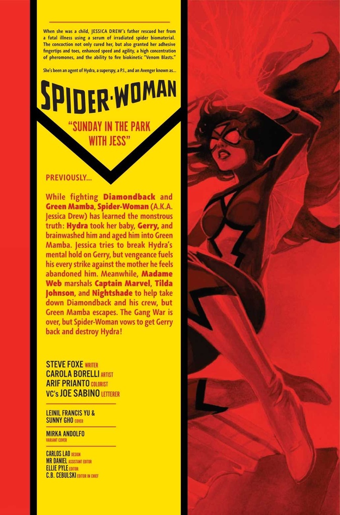 SPIDER-WOMAN #5 MIRKA ANDOLFO VAR