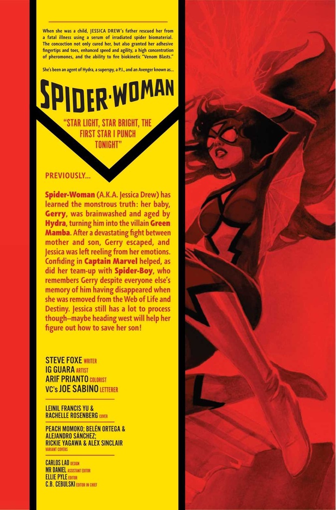 SPIDER-WOMAN #6 BELEN ORTEGA VAMPIRE VAR