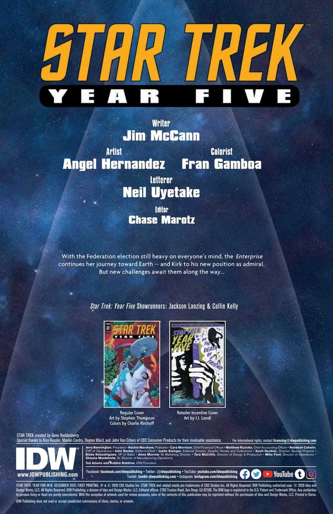 STAR TREK YEAR FIVE #18