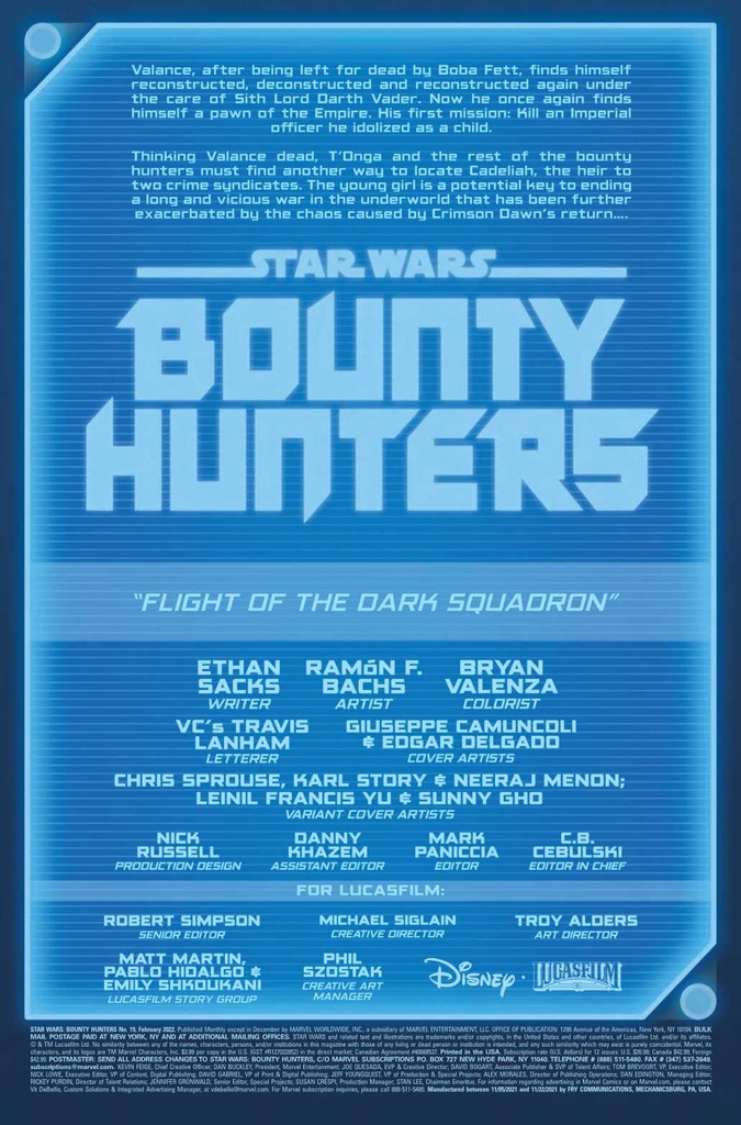 STAR WARS BOUNTY HUNTERS #19