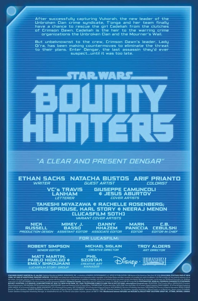 STAR WARS BOUNTY HUNTERS #23