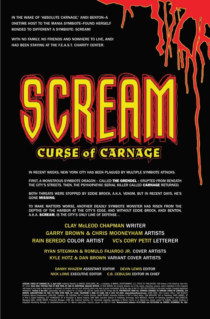 Scream: Curse Of Carnage #4