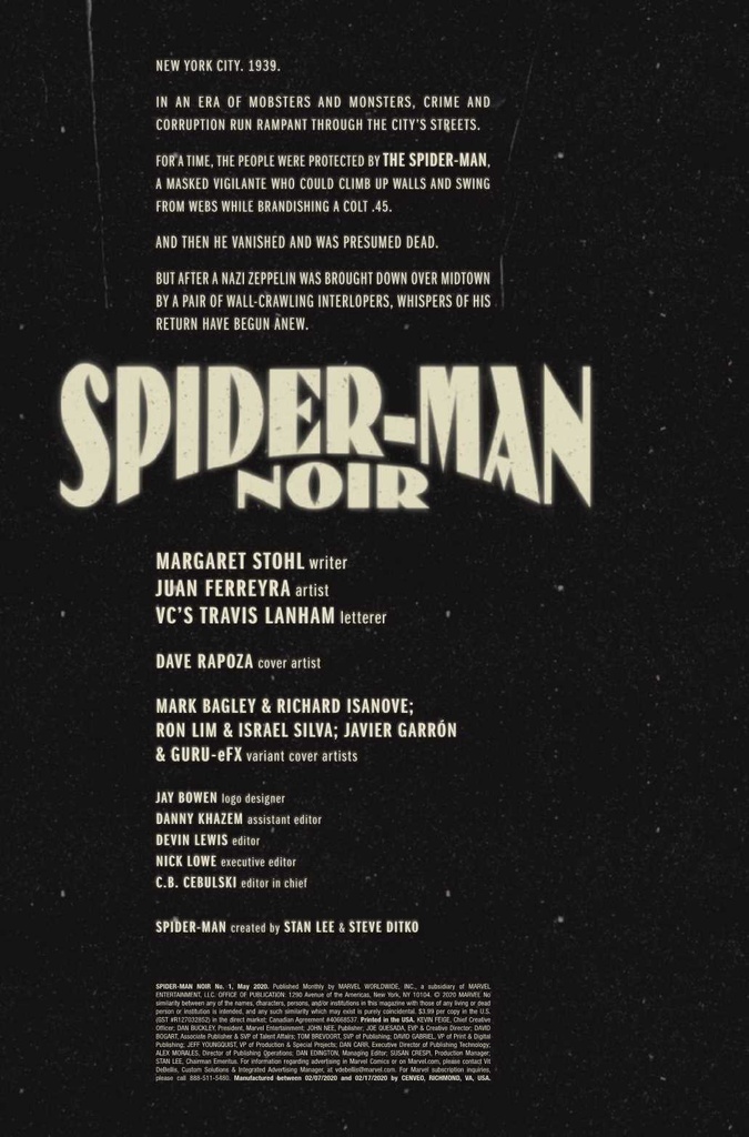 Spider-Man Noir #1 of 5