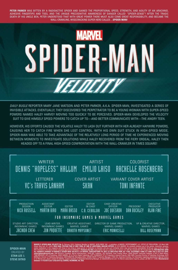 Spider-Man: Velocity #5 of 5